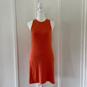 BP: Orange Ribbed Tank Dress Size S